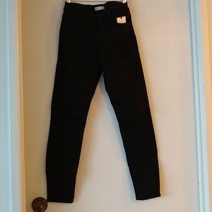 Zara super high-rise black skinny jeans NWT
